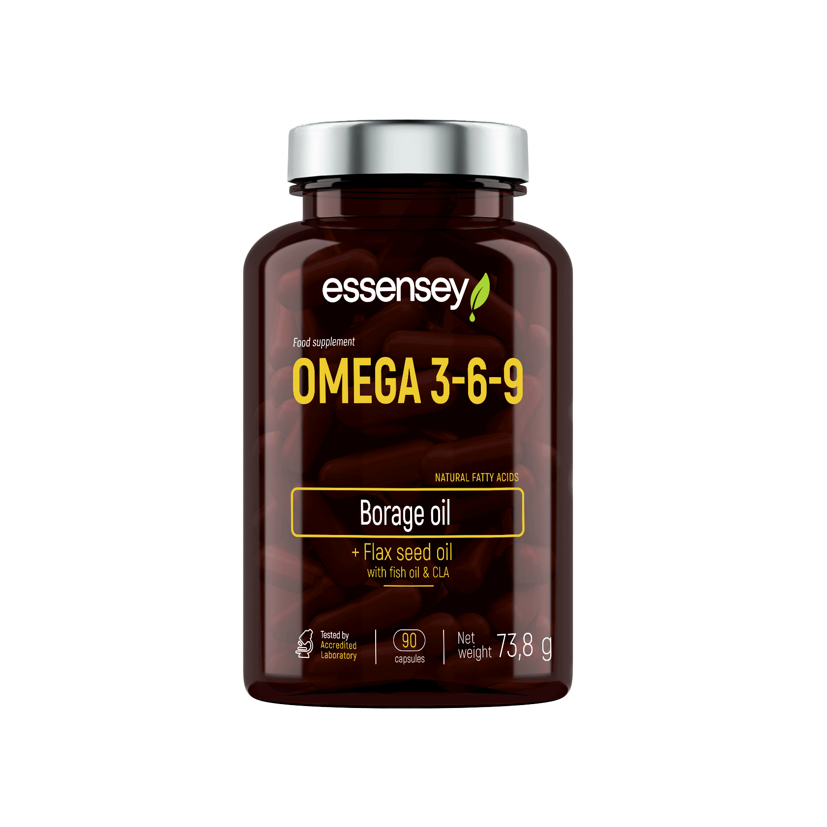 Omega 3-6-9 taukskābju komplekss ar gurķenes sēklu eļļu