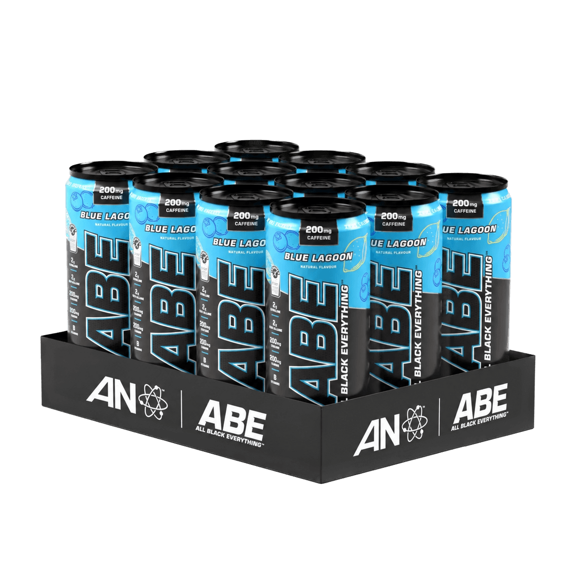 ABE pirms treniņu gāzēts dzēriens ar kofeīnu, bez cukura (330ml x 12)