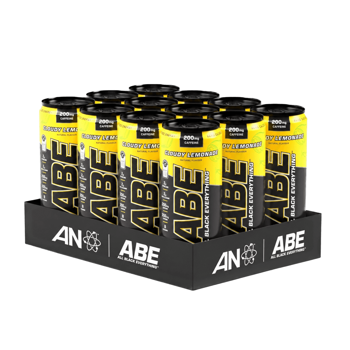 ABE pirms treniņu gāzēts dzēriens ar kofeīnu, bez cukura (330ml x 12)