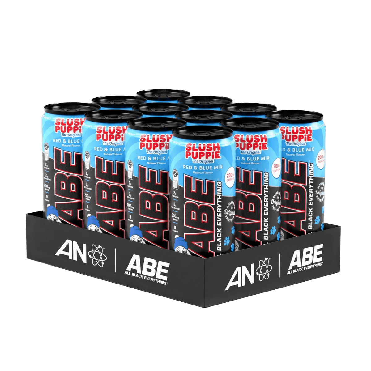ABE pirms treniņu gāzēts dzēriens ar kofeīnu, bez cukura (330ml x 12)