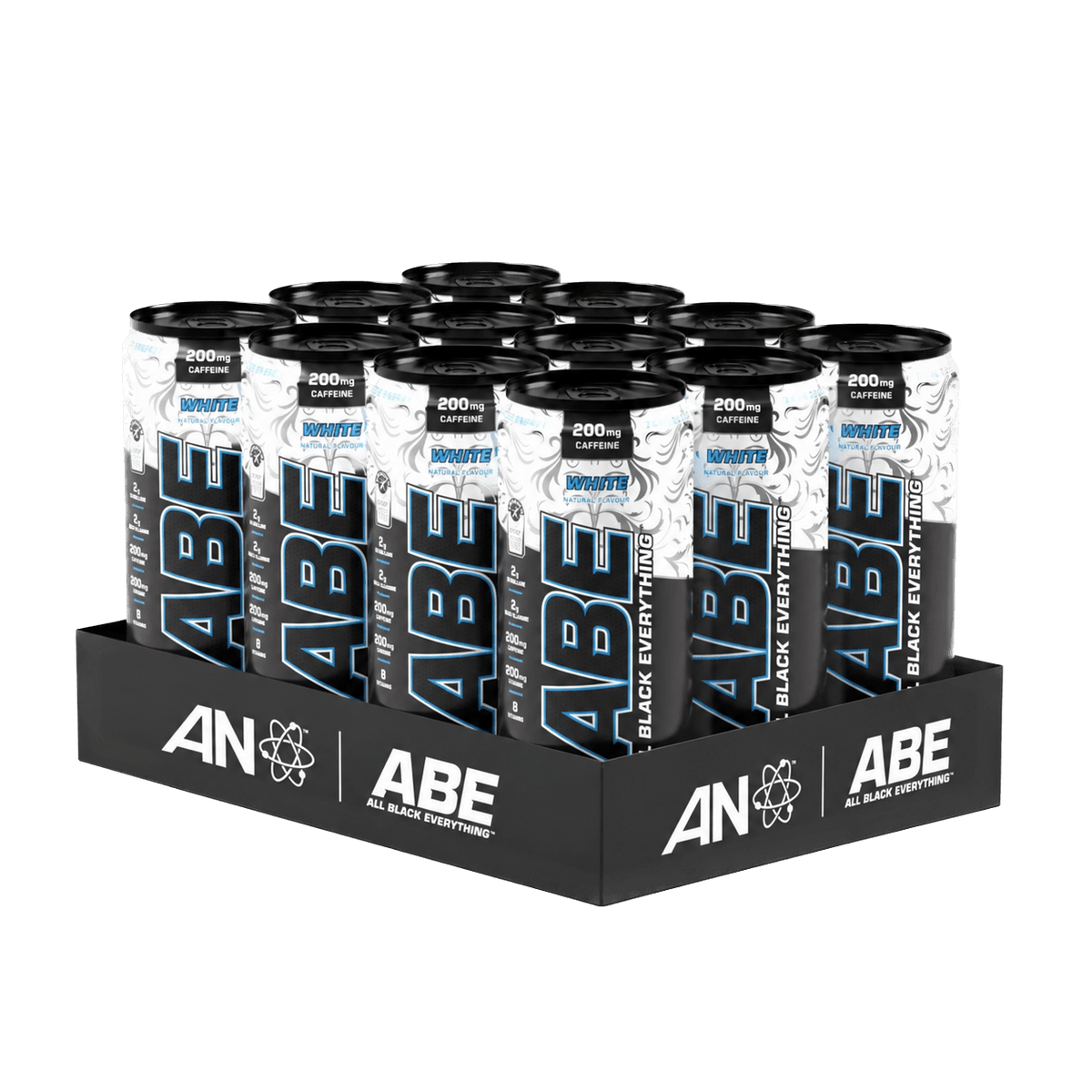 ABE pirms treniņu gāzēts dzēriens ar kofeīnu, bez cukura (330ml x 12)