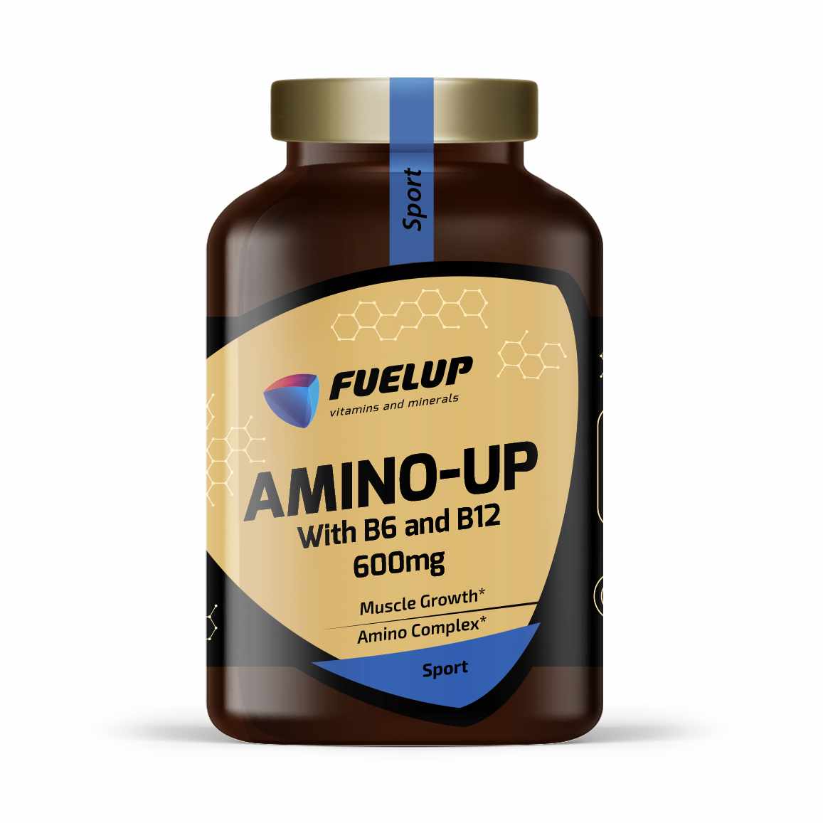 Aminoskābju komplekss ar B6 un B12 vitamīniem spēkam un muskuļu tonusam (240 kapsulas)