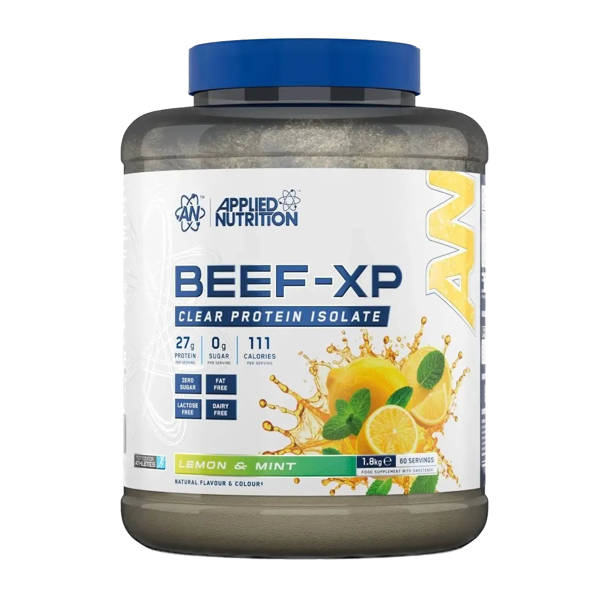 Augstas kvalitātes liellopu olbaltumvielu (proteīna) izolāts bez cukura un laktozes 1800g Applied Nutrition