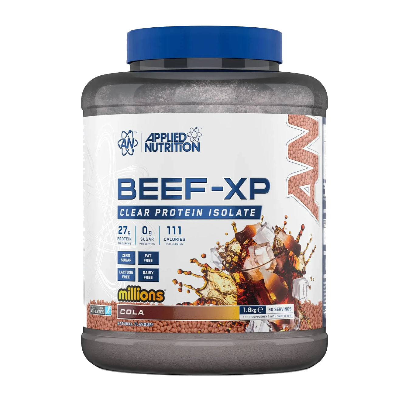 Augstas kvalitātes liellopu olbaltumvielu (proteīna) izolāts bez cukura un laktozes 1800g Applied Nutrition