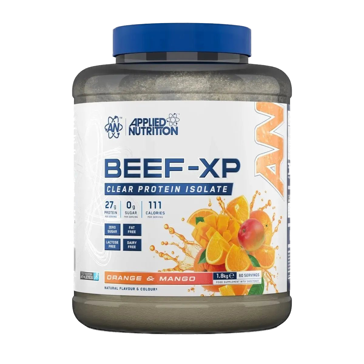 Augstas kvalitātes liellopu olbaltumvielu (proteīna) izolāts bez cukura un laktozes 1800g Applied Nutrition