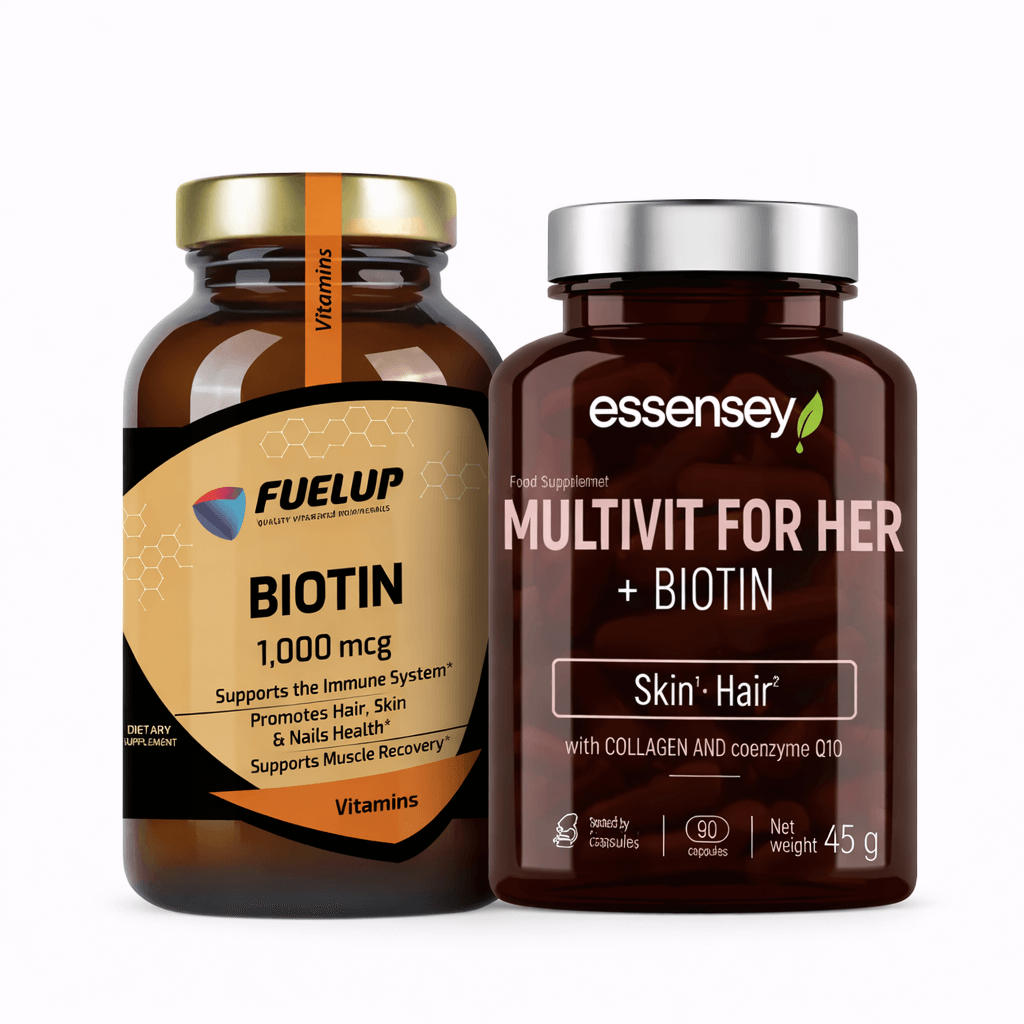 Skaistuma un enerģijas komplekts sievietēm (biotīns + multivitamīni)