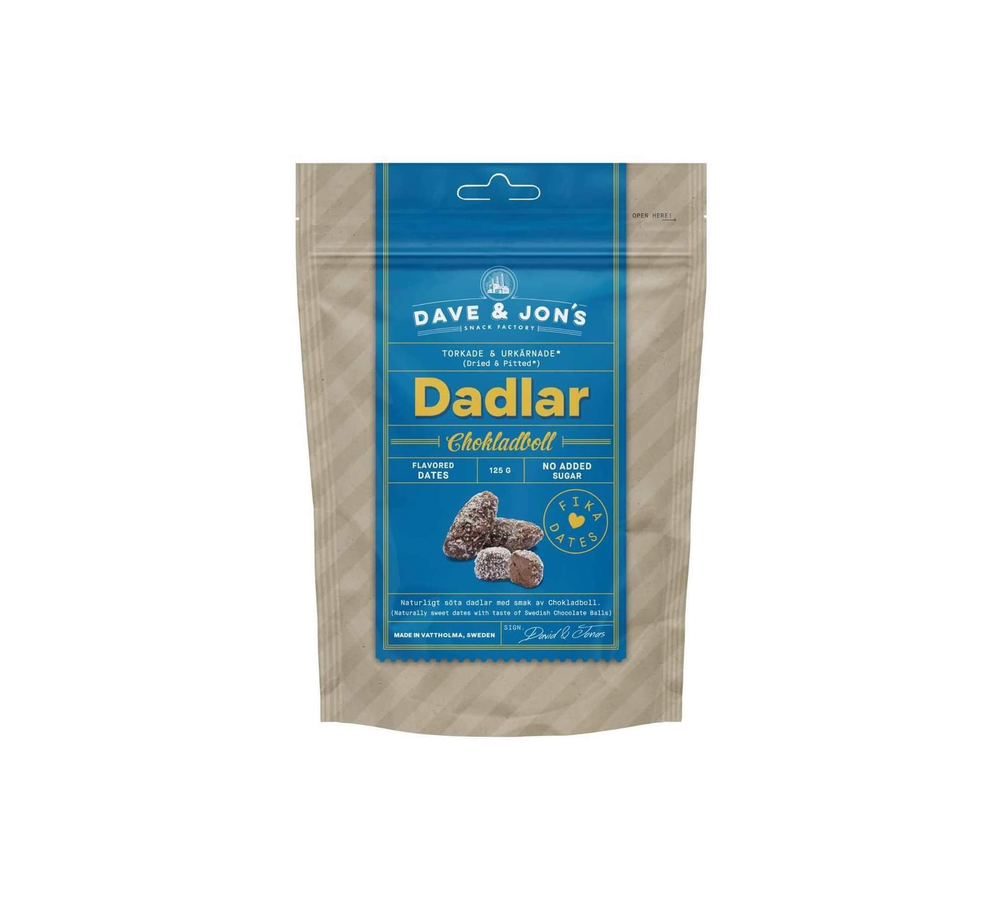 Dateles ar garšu no Dave & Jon's bez pievienota cukura (125g)