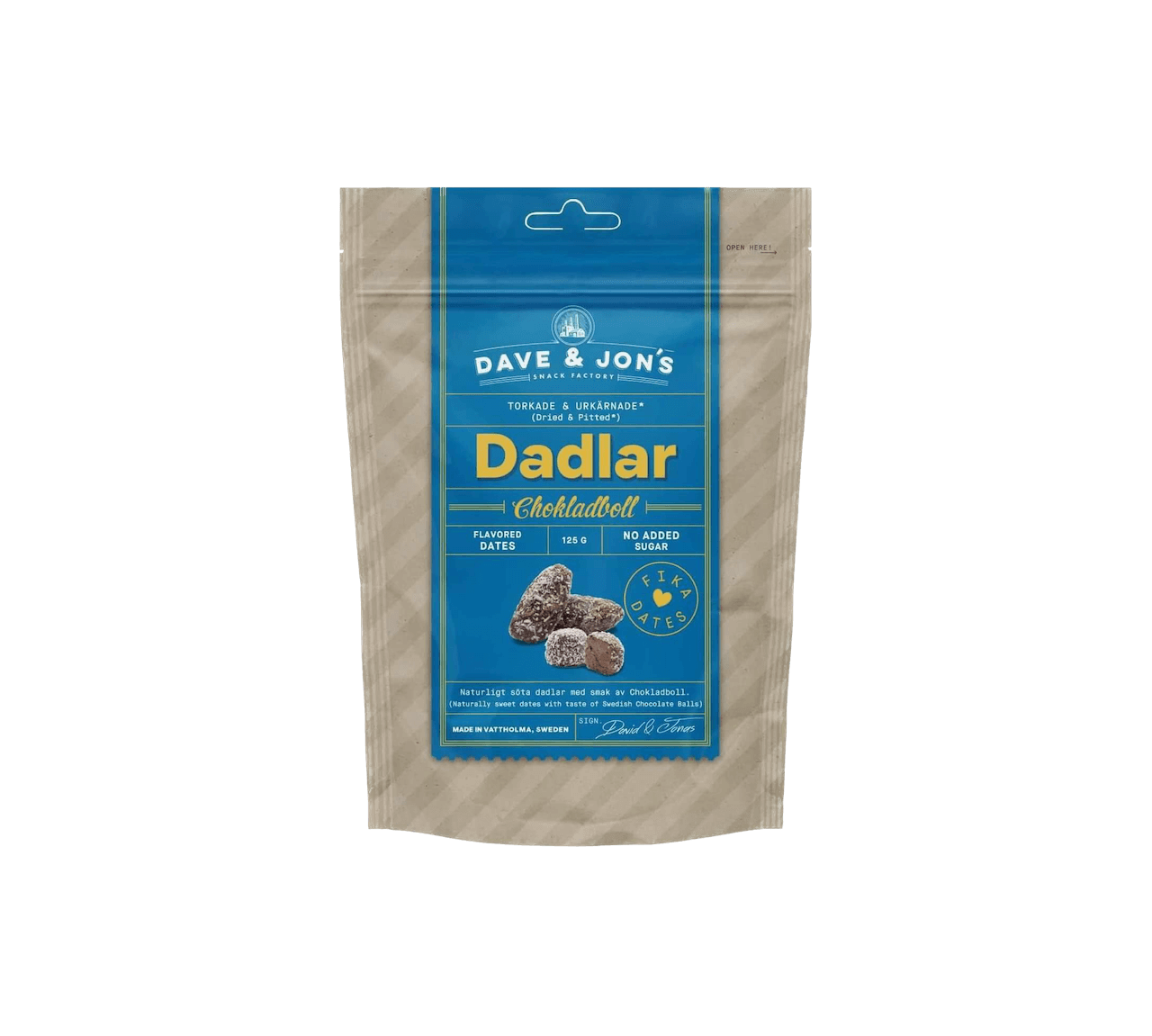 Dateles ar garšu no Dave & Jon's bez pievienota cukura (125g)