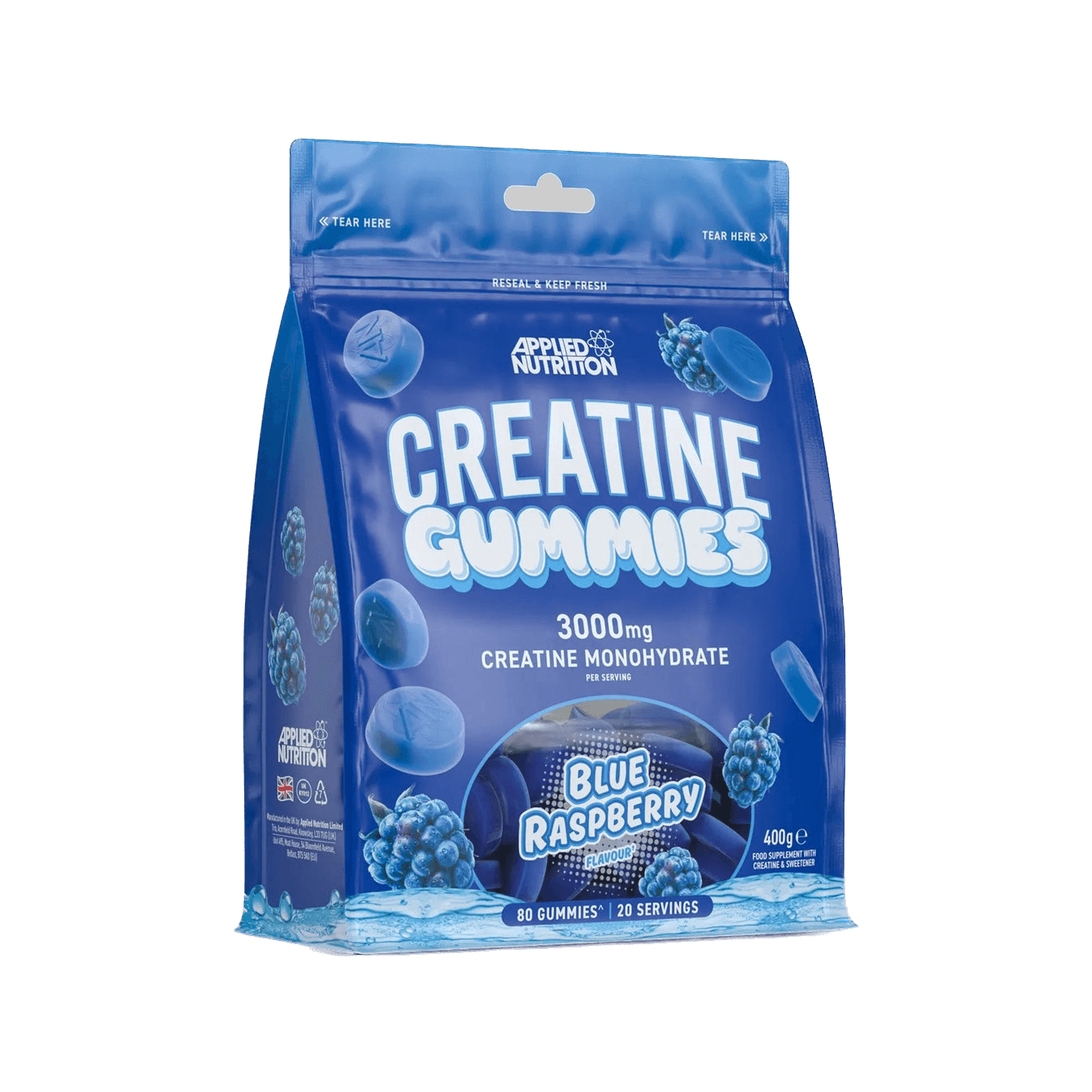 Kreatīna monohidrāta pastilas (creatine gummies) Applied Nutrition