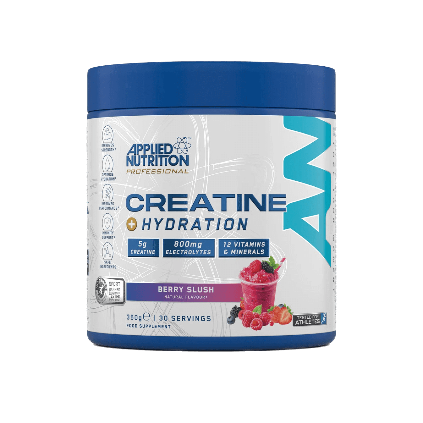 Kreatīna monohidrāts + elektrolītu komplekss ar magniju, taurīnu un kalciju 330g Applied Nutrition