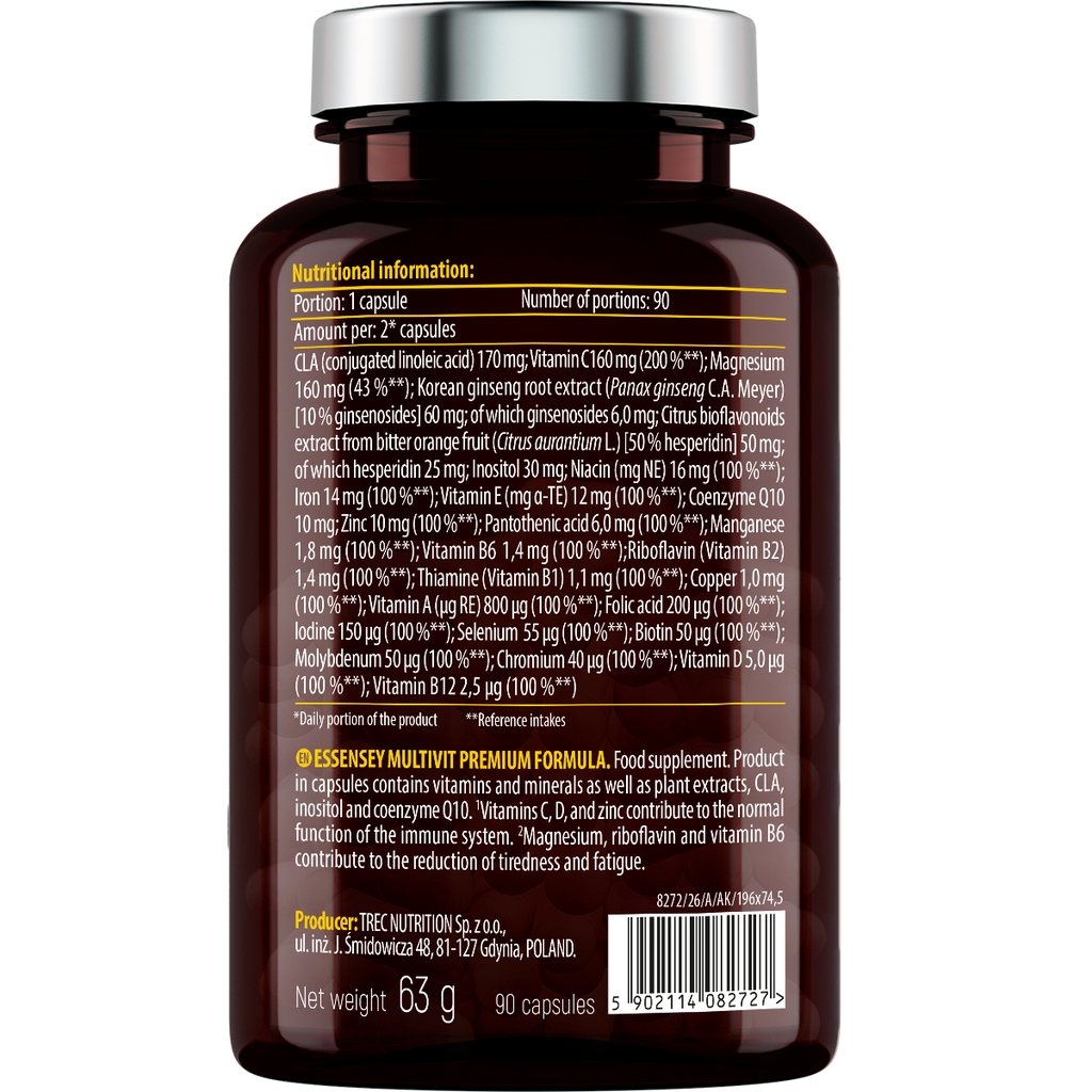 Augstas kvalitātes multivitamīnu komplekss ar 26 aktīvām vielām