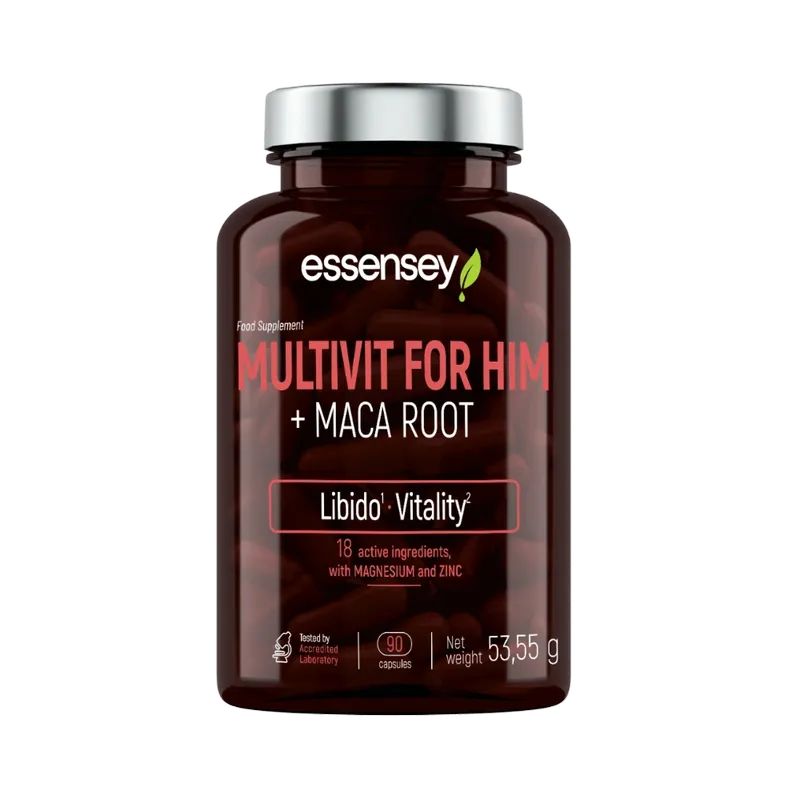 Essensey Multivit for him +MACA Root Multifit.lv