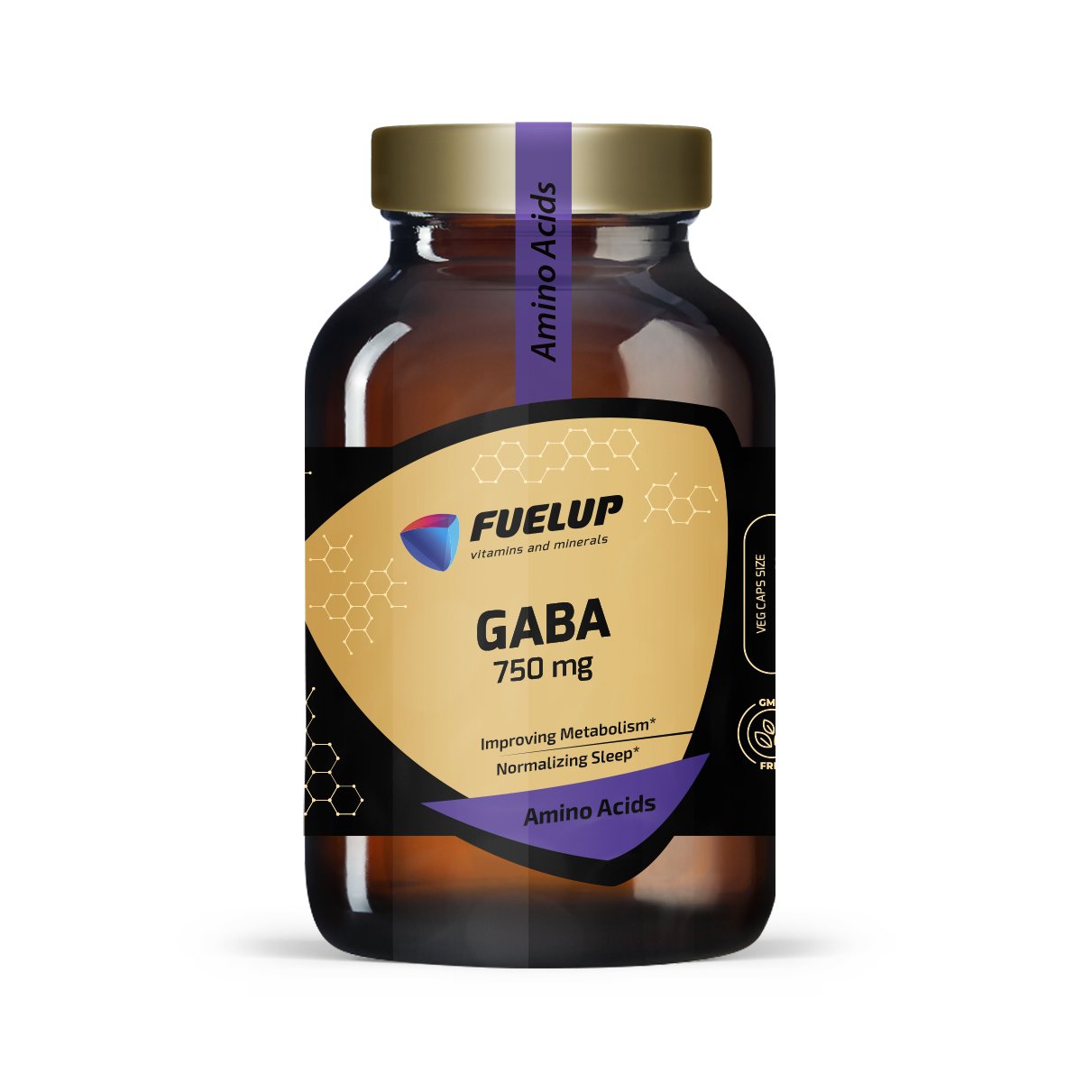 GABA 750mg relaksācijai, stresa kontrolei un mieram