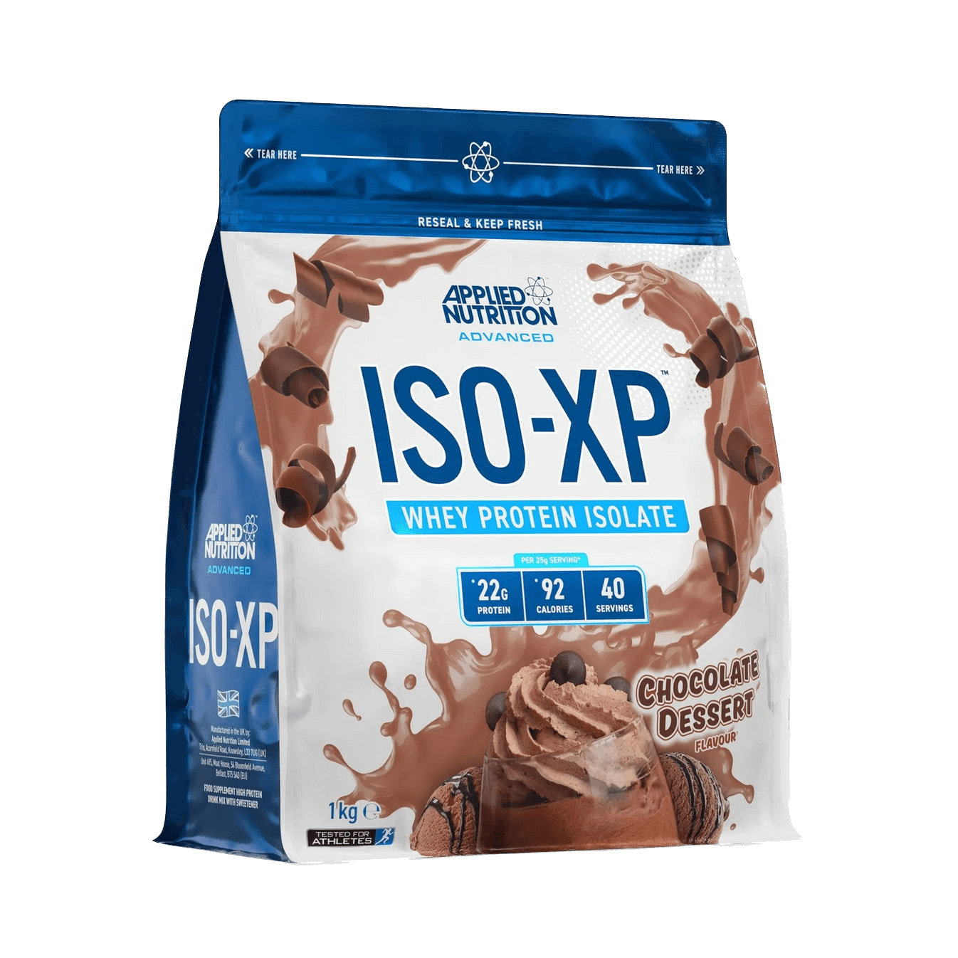 Ultra-filtrēts sūkalu olbaltumvielu izolāts ISO-XP Applied Nutrition