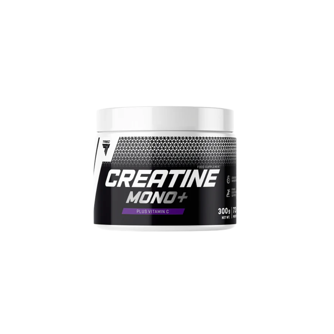 Kreatīna monohidrāts ar C vitamīnu muskuļu masai un spēkam (300g) TREC Core