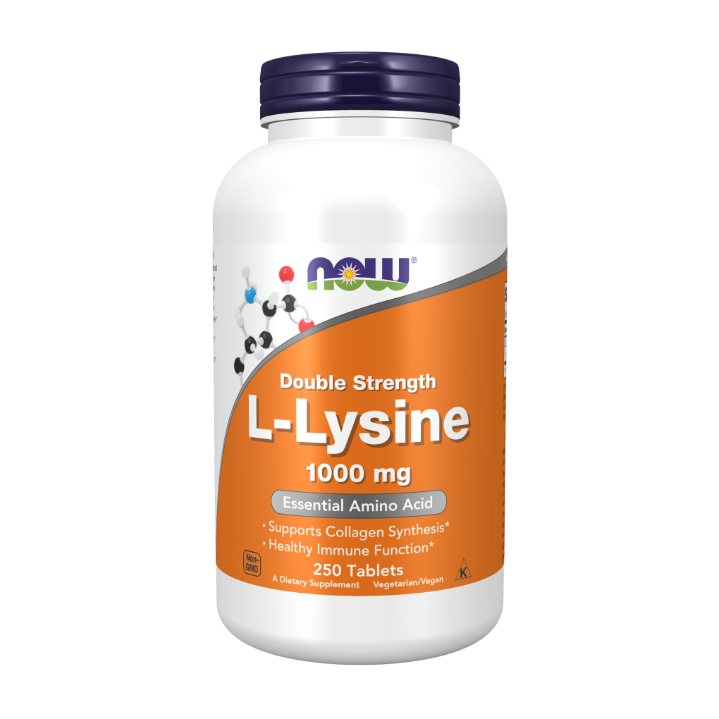 L-lizīns 1000 mg saistaudiem un imunitātei (tablešu veidā)