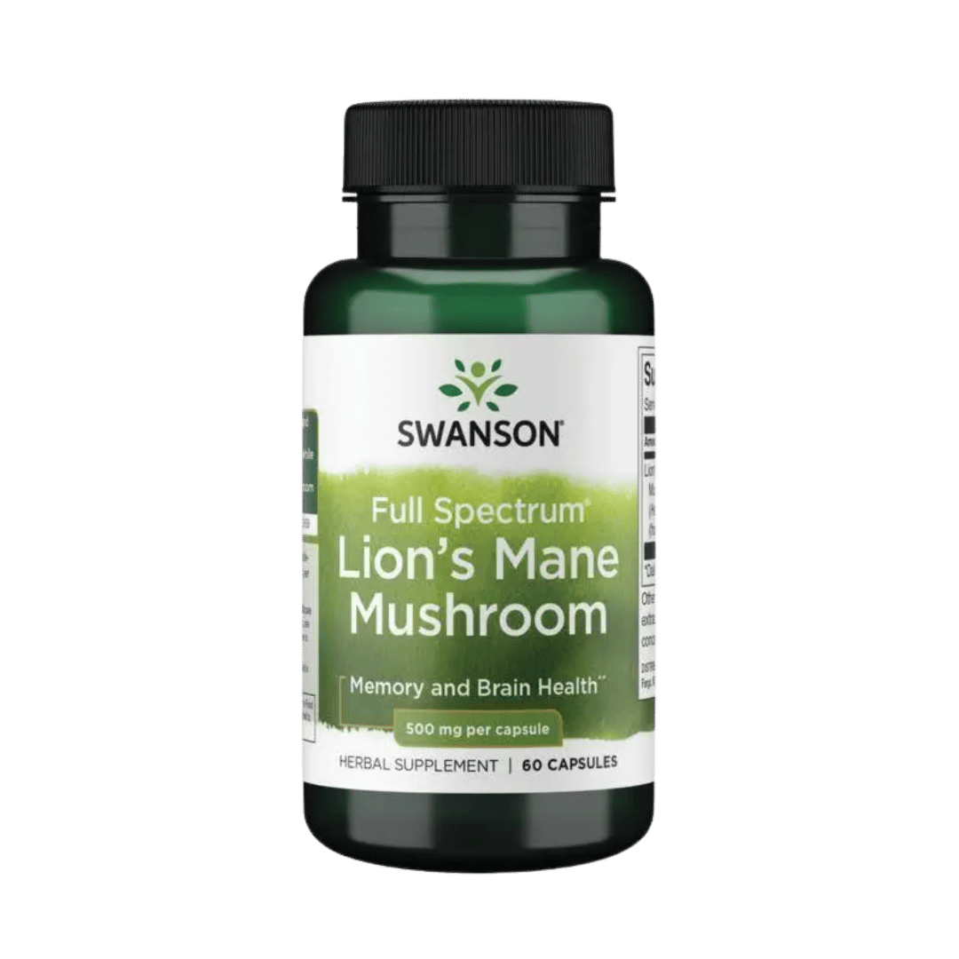 Ežu Dižadatene (Lion's Mane Mushroom) (60 kapsulas) Swanson
