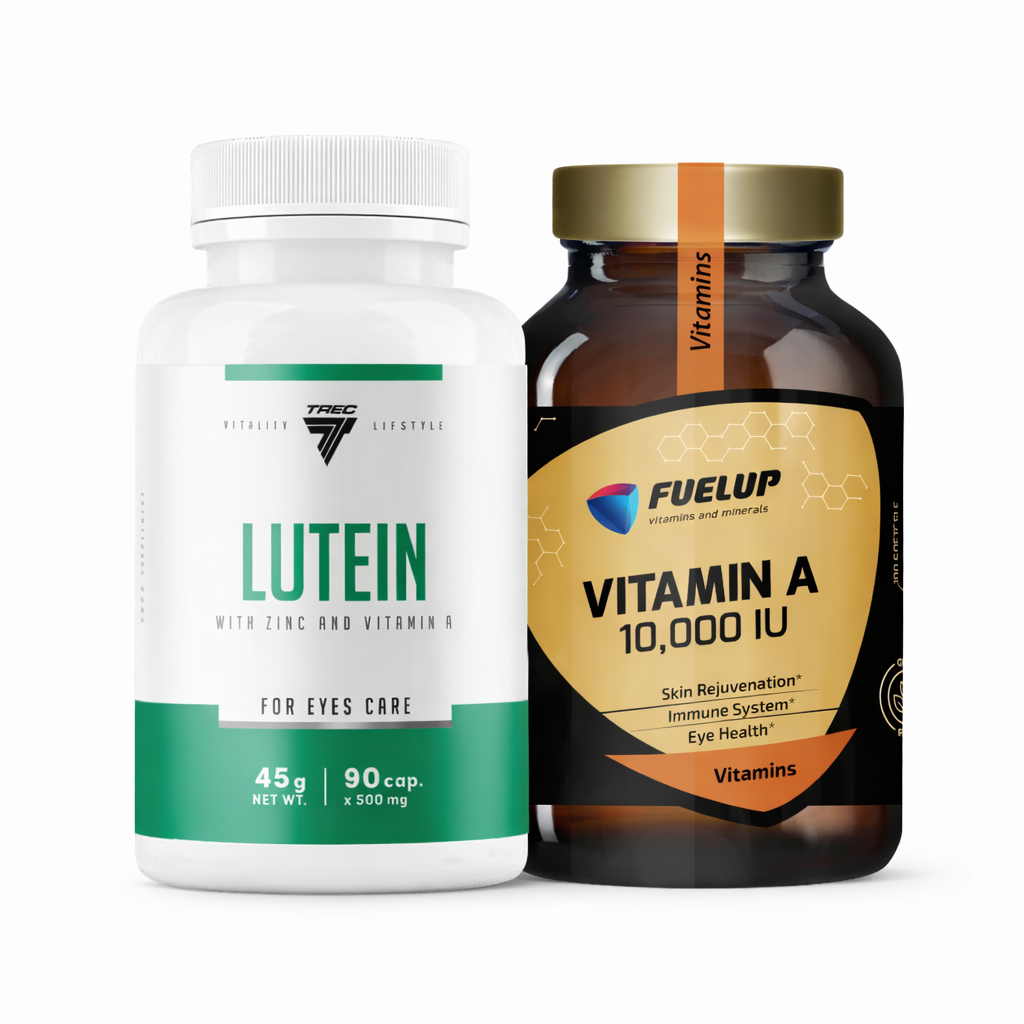 Komplekts redzes atbalstam un sausām acīm (Luteīns + A vitamīns)