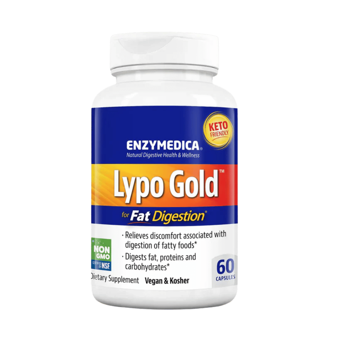 Fermentu komplekss taukvielu sagremošanai Lip Gold (60 kapsulas) Enzymedica