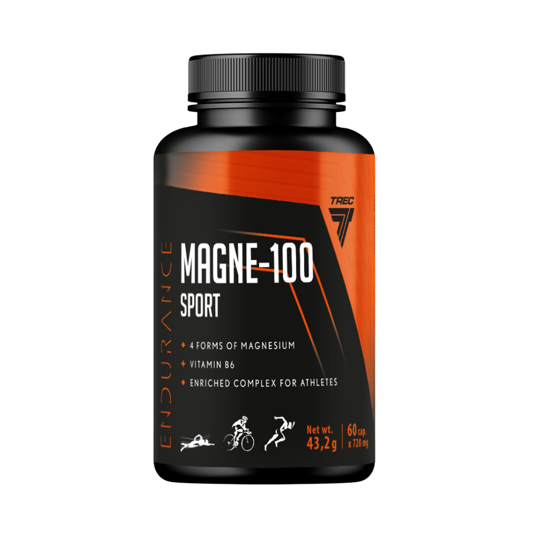 Magne-100 Sport ar magniju un B6 (60 kap.) TREC Endurance
