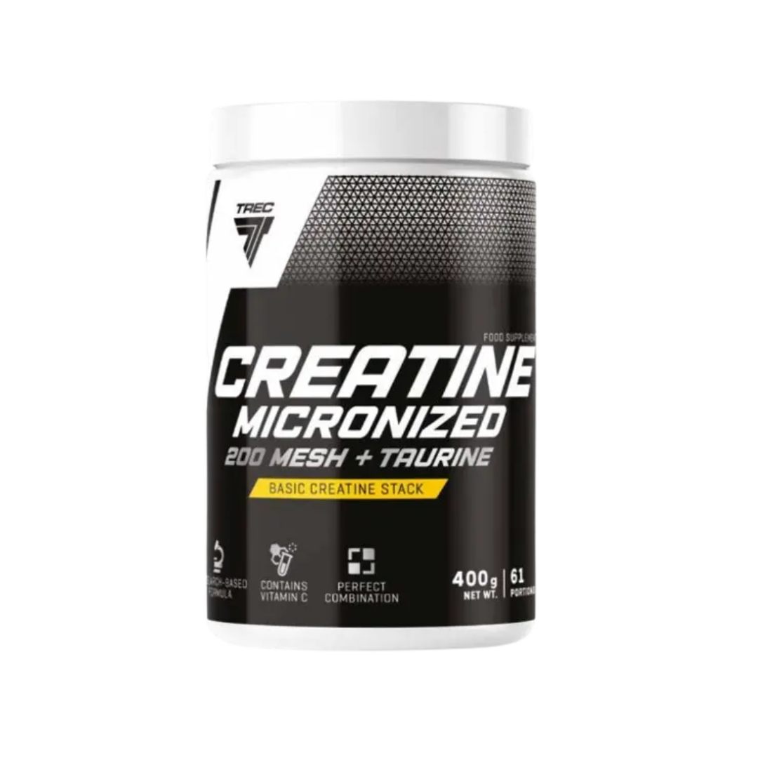 Mikronizēts kreatīns 200 Mesh + Taurīns (400g) TREC Core