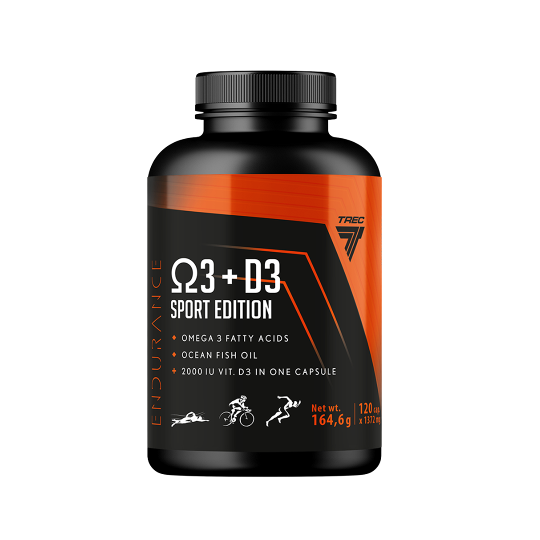 Omega-3+D3 vitamīns Sport Edition (120 kap.) TREC Endurance