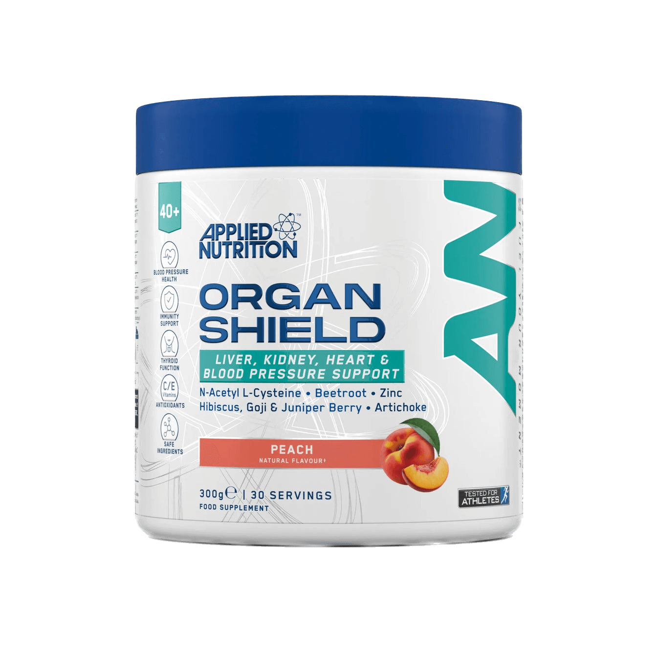 Organ Shield – ikdienas atbalsts vitāli svarīgajiem orgāniem pieaugušajiem pēc 40 no Applied Nutrition