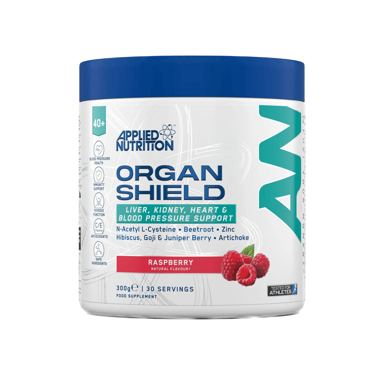 Organ Shield – ikdienas atbalsts vitāli svarīgajiem orgāniem pieaugušajiem pēc 40 no Applied Nutrition