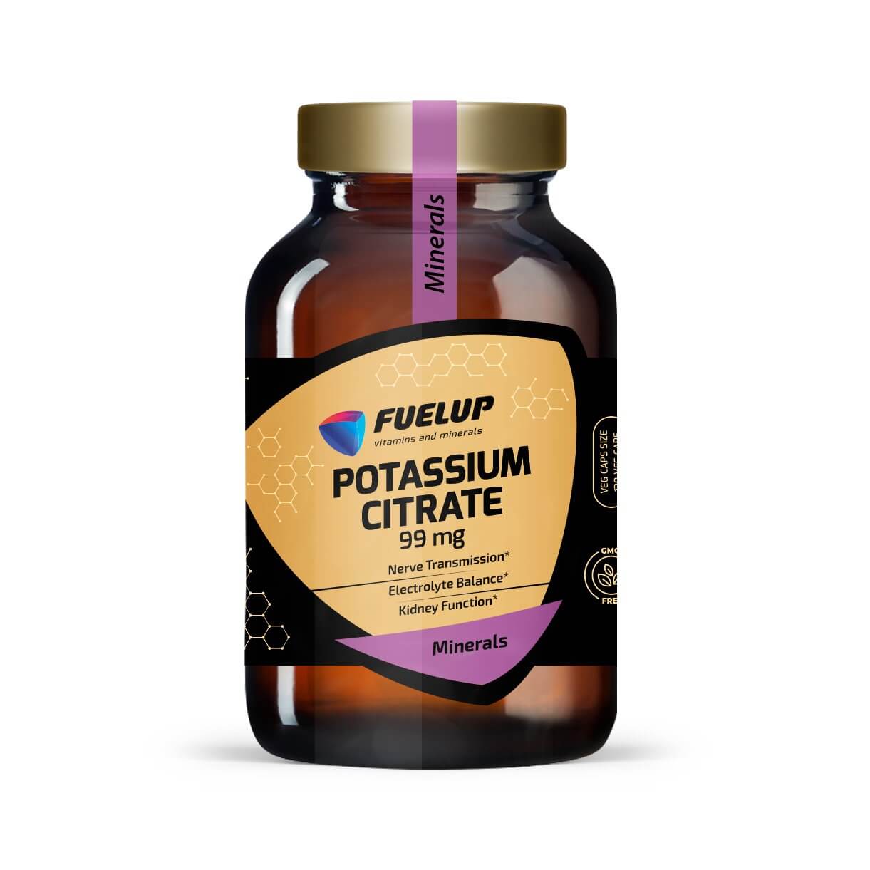 Kālija citrāts 99mg nieru funkciju atbalstam un elektrolītu līdzsvaram (120 kapsulas)