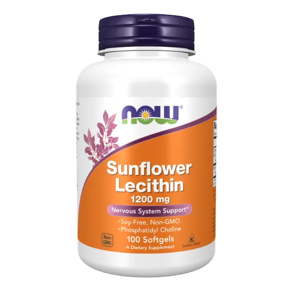 Saulespuķu lecitīns 1200 mg - fosfolipīdu avots nervu sistēmas atbalstam