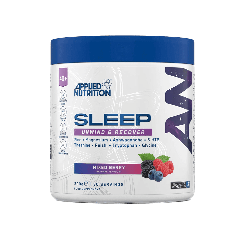 Sleep Support pulveris ātrākai iemigšanai ar L-triptofānu un ašvagandu no Applied Nutrition