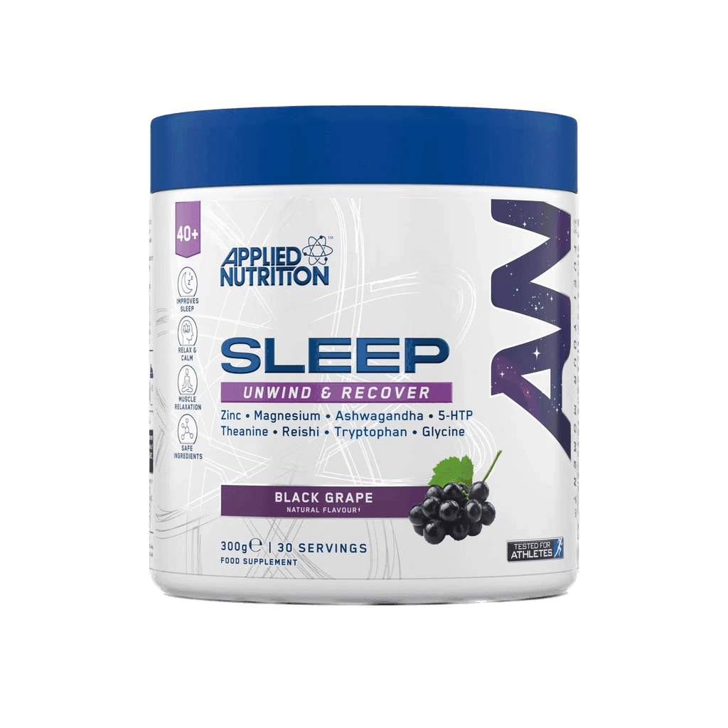 Sleep Support pulveris ātrākai iemigšanai ar L-triptofānu un ašvagandu no Applied Nutrition