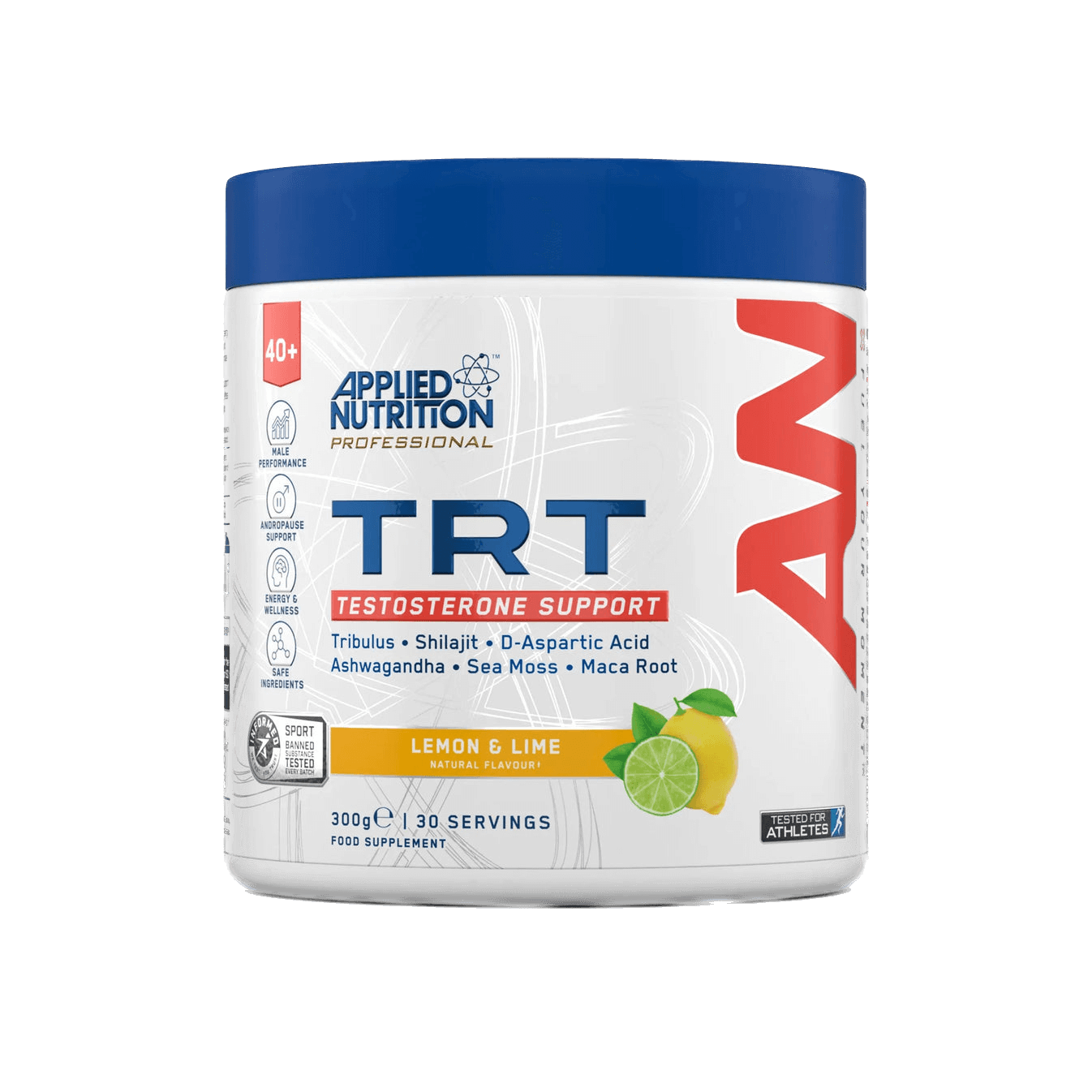 TRT komplekss testosterona atbalstam vīriešiem pēc 40 ar maku, ašvagandu un Tribulus Terrestris (300g)