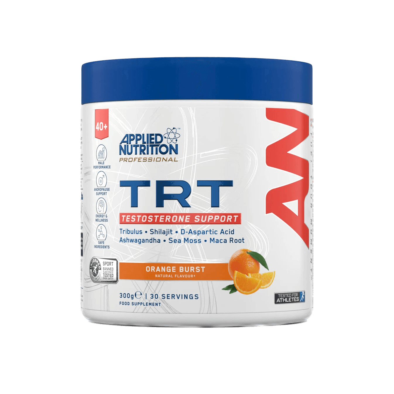 TRT komplekss testosterona atbalstam vīriešiem pēc 40 ar maku, ašvagandu un Tribulus Terrestris (300g)