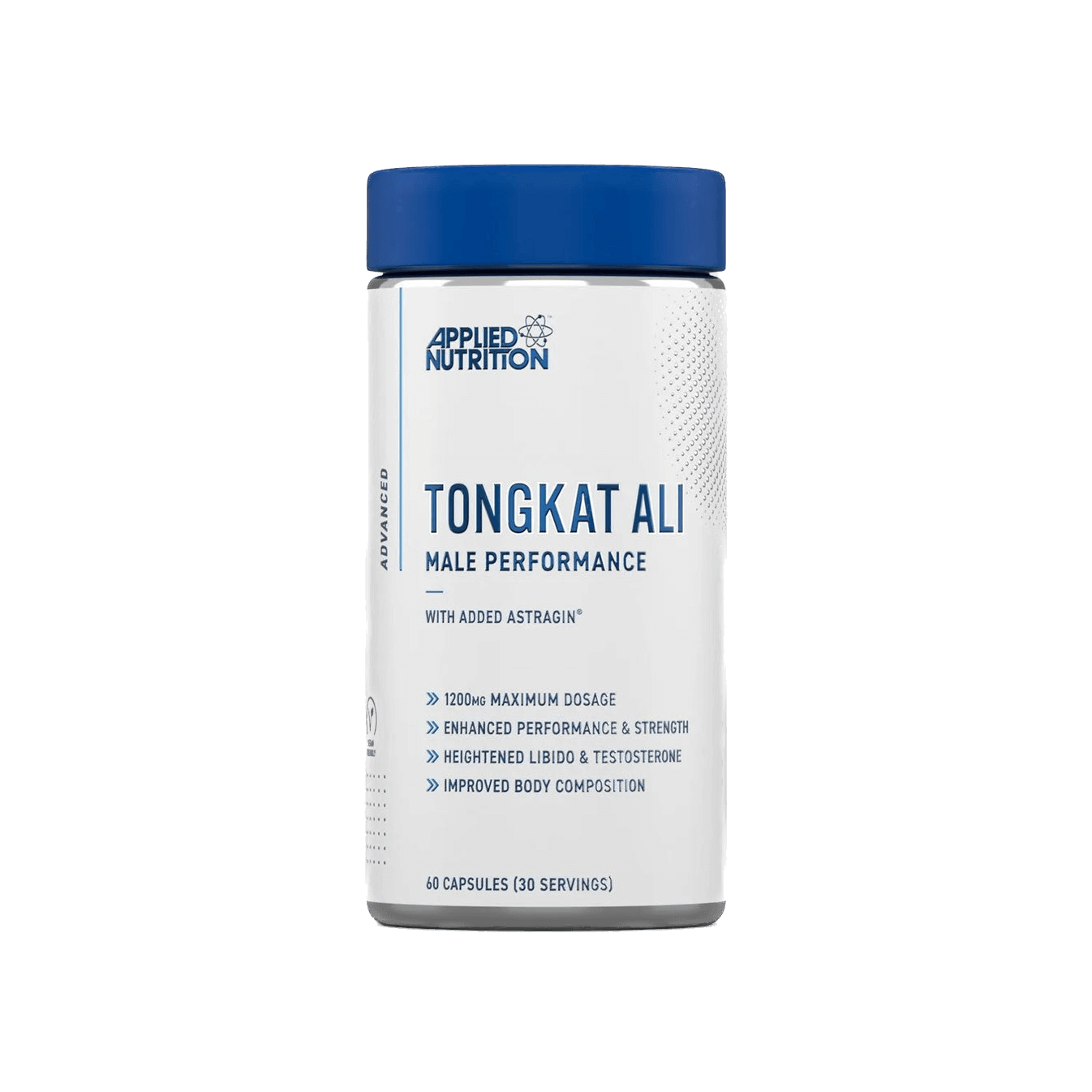 Tongkat Ali 1200mg testosterona atbalstam, fiziskai veiktspējai un labsajūtai (60 tabletes) no Applied Nutrition