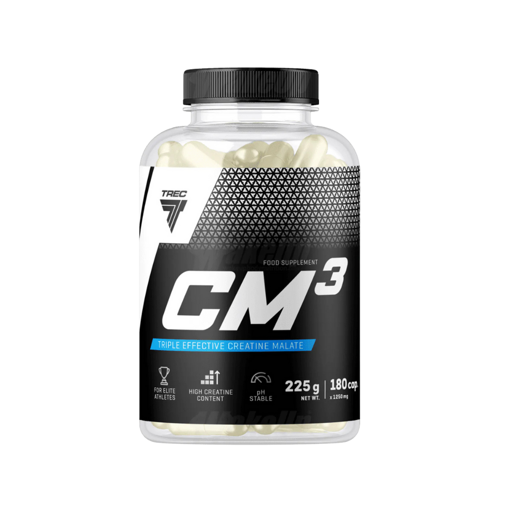 Tri-kreatīna malāts CM3 (180 kapsulas) TREC Core
