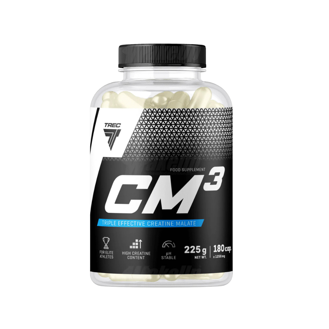 Tri-kreatīna malāts CM3 (180 kapsulas) TREC Core
