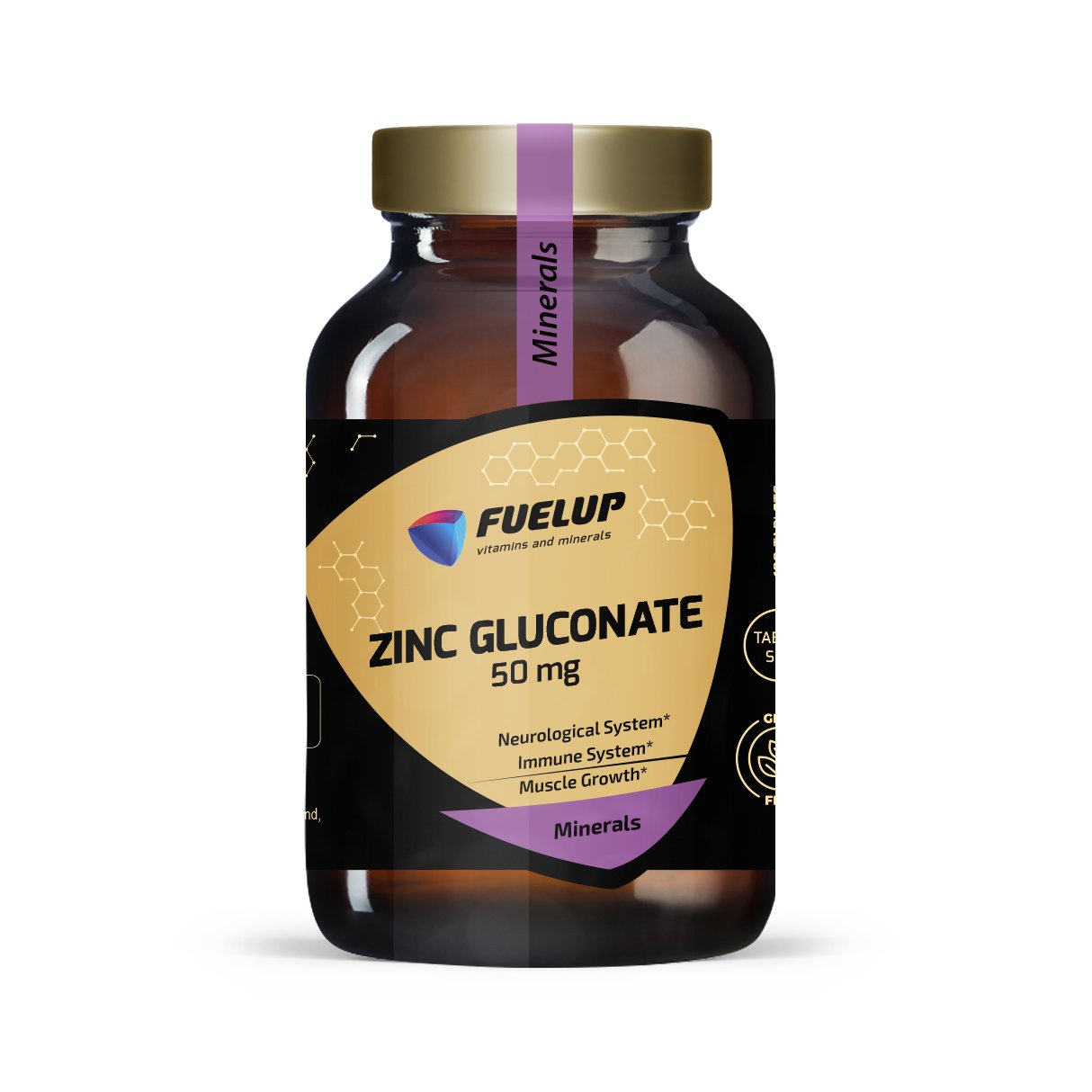 Cinka glikonāts 50mg imunitātei, ādai, enerģijai