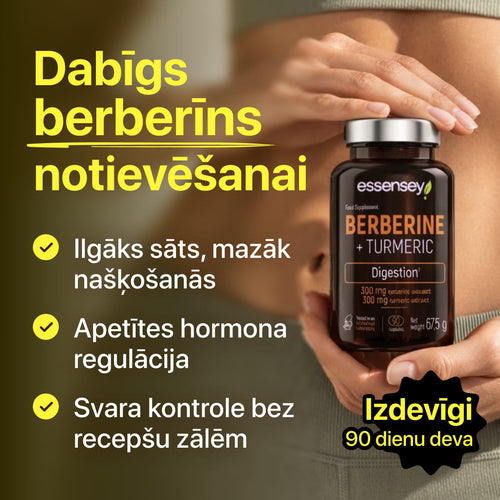 Berberīns + kurkuma gremošanas veicināšanai