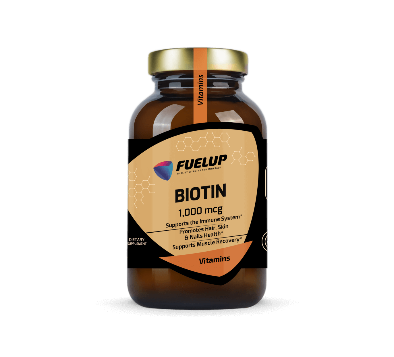 Biotīns 1000 mcg matu, nagu, ādas veselībai (120 kapsulas)