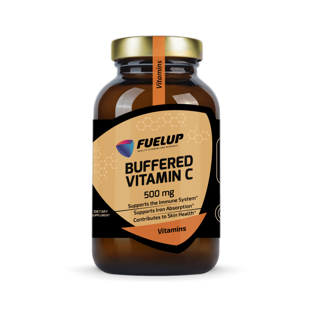 Buferēts C vitamīns 500mg – ilgas iedarbības un saudzīgs gremošanas traktam (120 kapsulas)