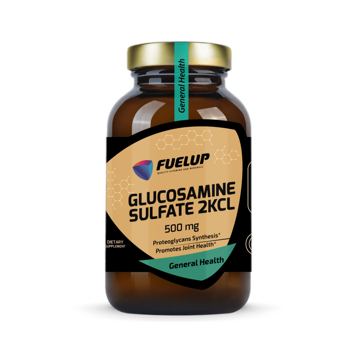 Glikozamīna sulfāts (2KCl formā) skrimšļu struktūras atbalstam (120 kapsulas)