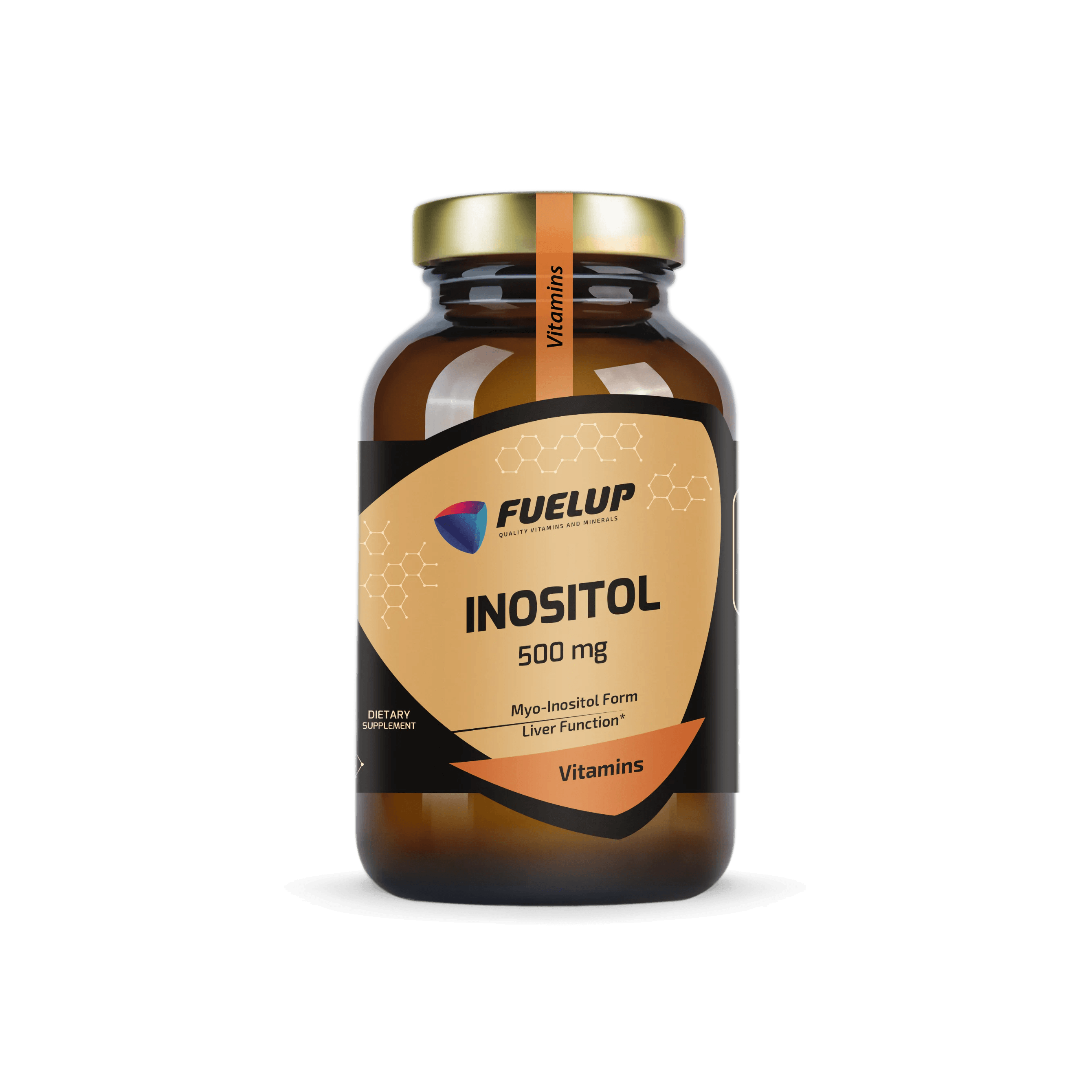 Inozitols 500mg nervu sistēmai, aknām un hormonālajam līdzsvaram, īpaši PCOS profilaksei (90 kapsulas)