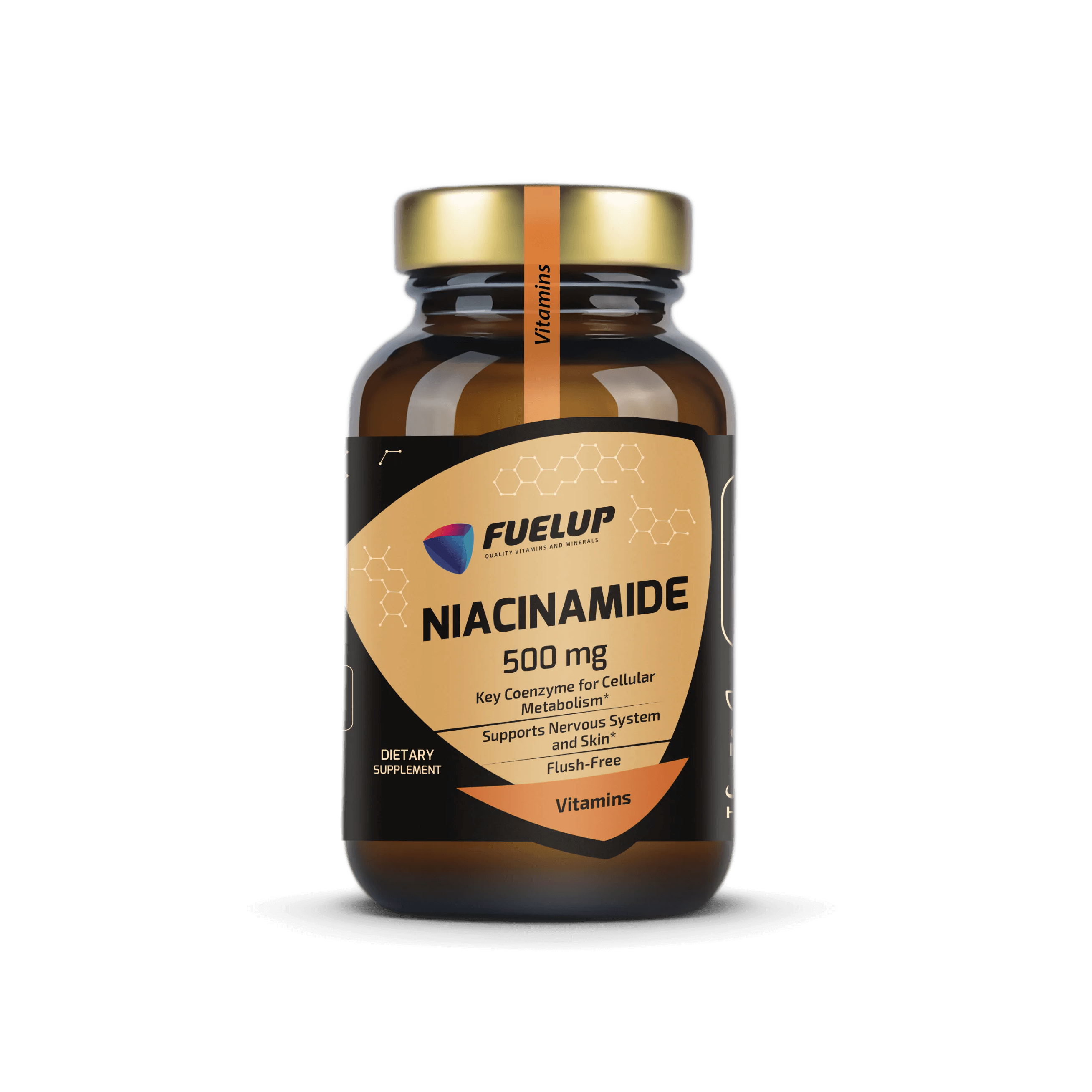 Niacinamīds (B3 vitamīns) 500mg veselīgai ādai un enerģijas vielmaiņai (60 kapsulas)