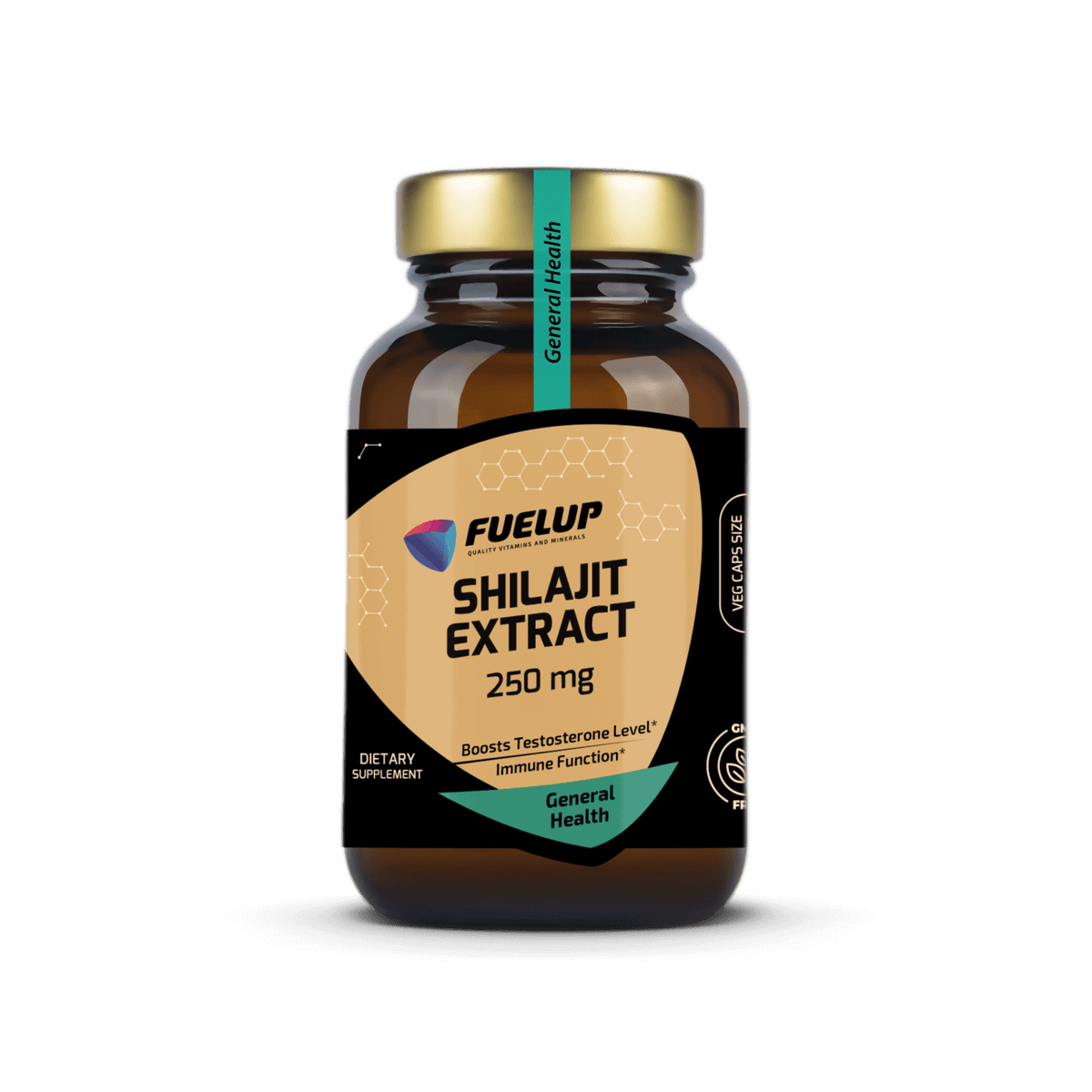 Šiladžits (Shilajit) "jaunības eliksīrs" un dabīgs testosterona stimulants 250mg (60 kapsulas)