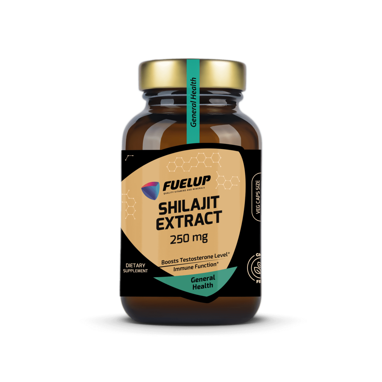 Šiladžits (Shilajit) "jaunības eliksīrs" un dabīgs testosterona stimulants 250mg (60 kapsulas)