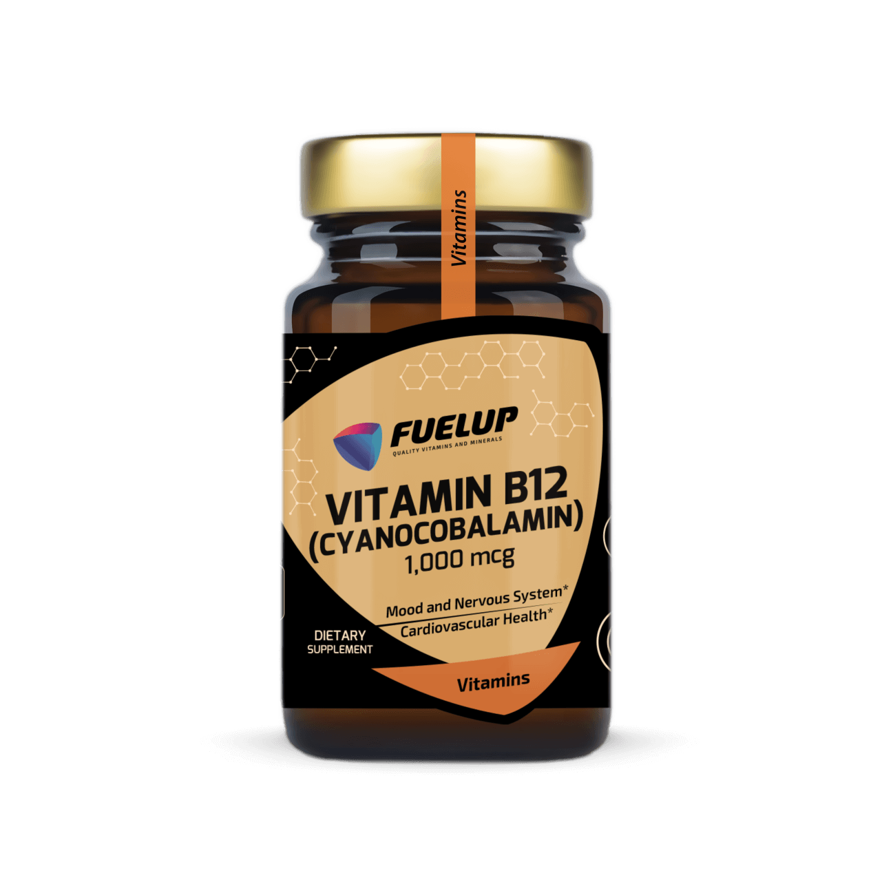 B12 vitamīns 1000mcg enerģijai un nervu sistēmas veselībai (100 tabletes)