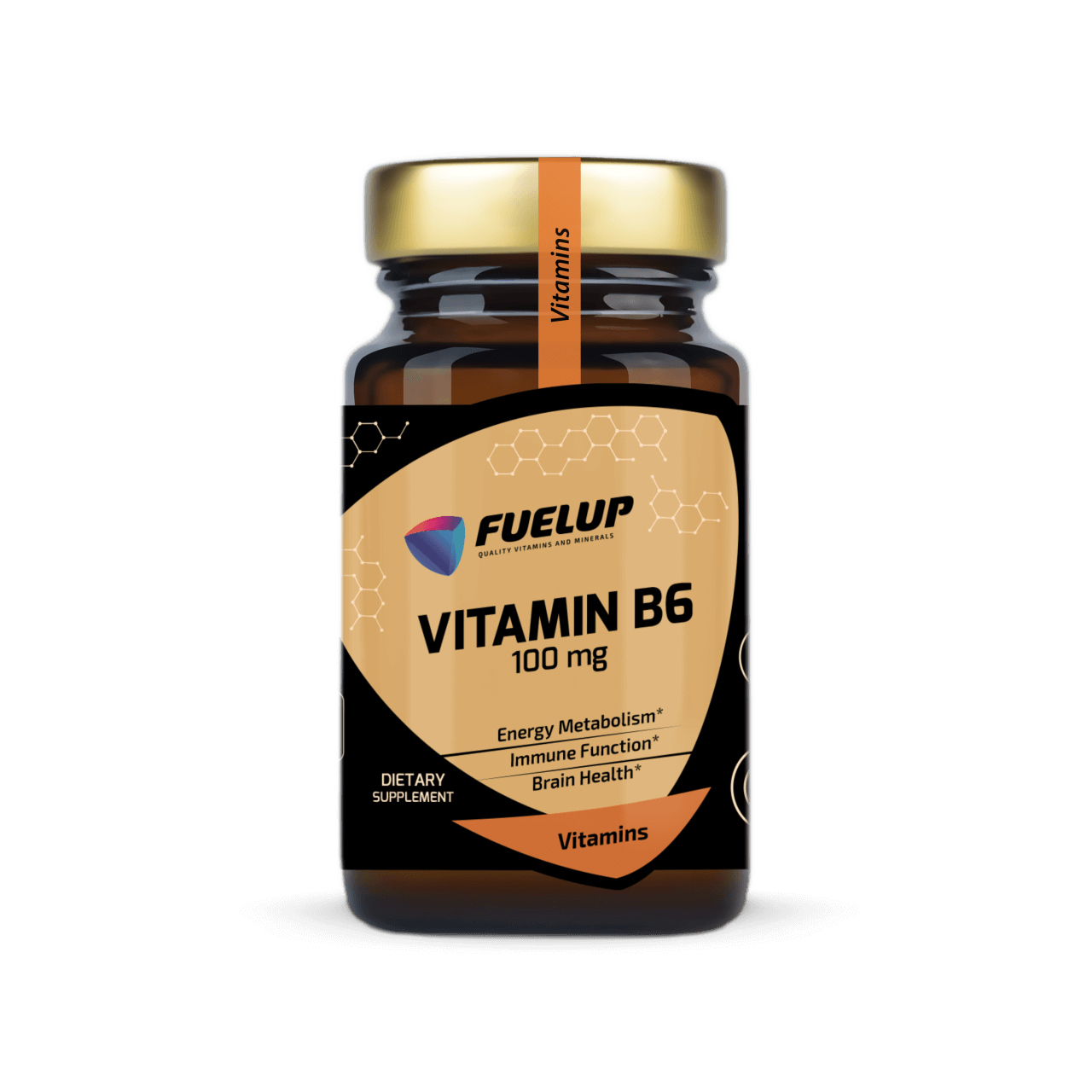 B6 vitamīns 100mg koncentrēšanās spējām un emocionālajam līdzsvaram (100 tabletes)