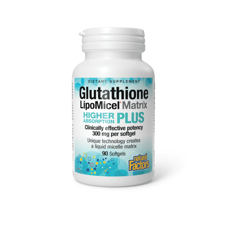 Glutations 300mg ar LipoMicel® Matrix tehnoloģiju - spēcīgs antioksidants šūnu detoksam (90 kapsulas)