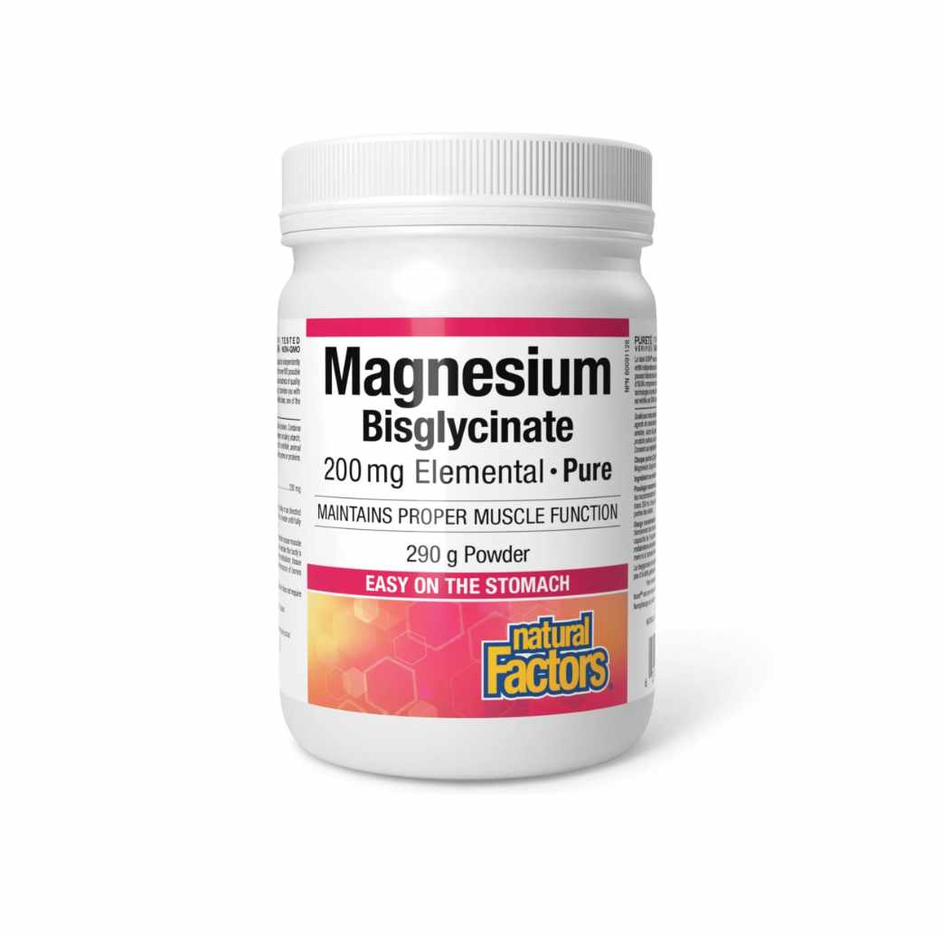 Magnija bisglicināts 200mg ar augstu biopieejamību muskuļu relaksācijai un samazinātam krampju riskam (290g pulveris)